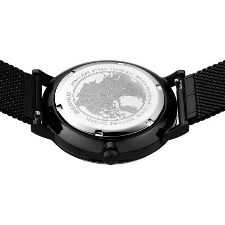 BERING - 39mm Men's Solar Stainless Steel Watch In Silver/Black