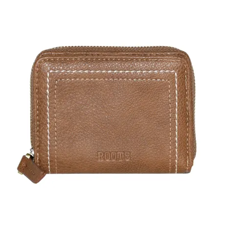 Roots Ladies Compact Zip Around Snap Wallet