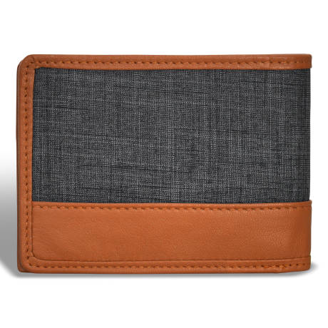 Denim Collection - Leather Center Wing Wallet