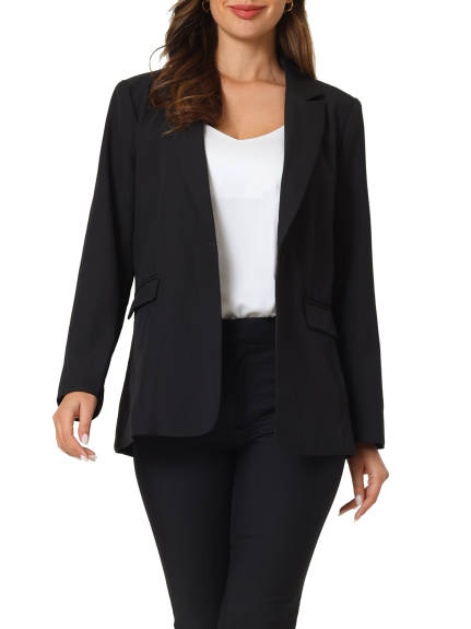 Hobemty- Office Long Sleeve Blazer Jacket