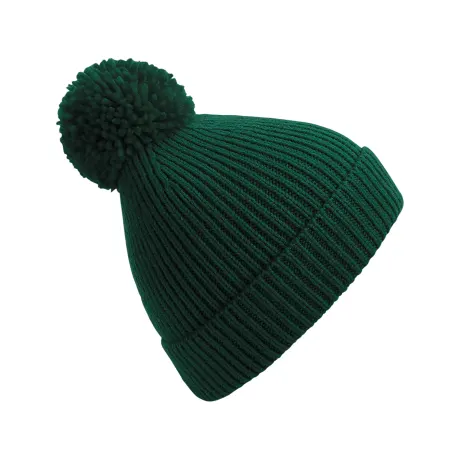 Beechfield - Engineered Knit Ribbed Pom Pom Beanie