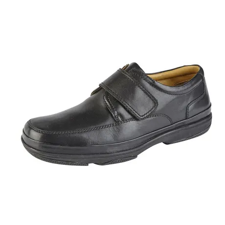 Roamers - - Chaussures élégante en cuir pour pied large - Homme