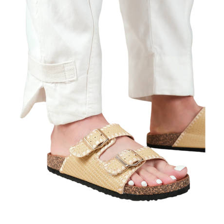 Where's That From - Womens/Ladies Sunset Double Strap Flat Sandals