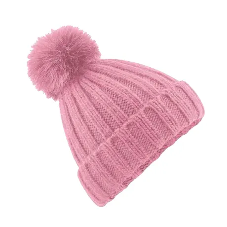 Beechfield - Unisex Verbier Fur Pom Pom Chunky Beanie