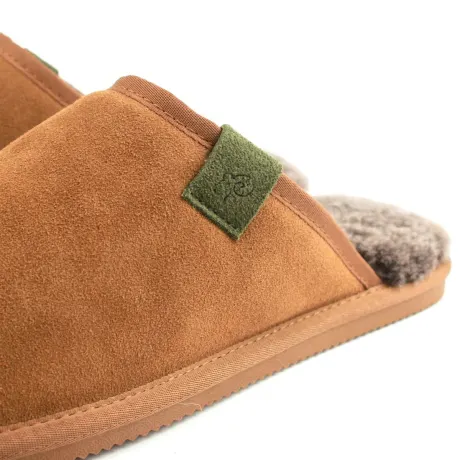 Eastern Counties Leather - Mens Tipped Sheepskin Slippers