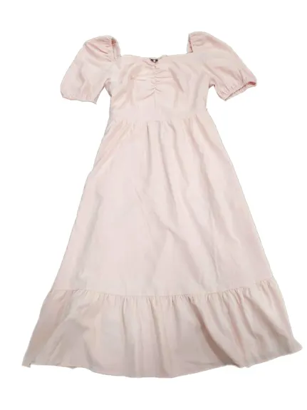 Allegra K - Puff Short Sleeve Smocked Back Summer Dress