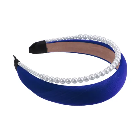 Unique Bargains - Double Layer Faux Pearl Sponge Headband