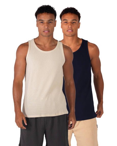 Coast Clothing Co. -2 Pack Waffle Tank Tops