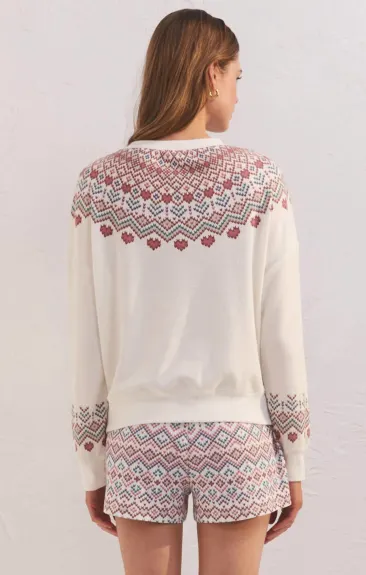 Z Supply - Get Away Fair Isle Long Sleeve Top