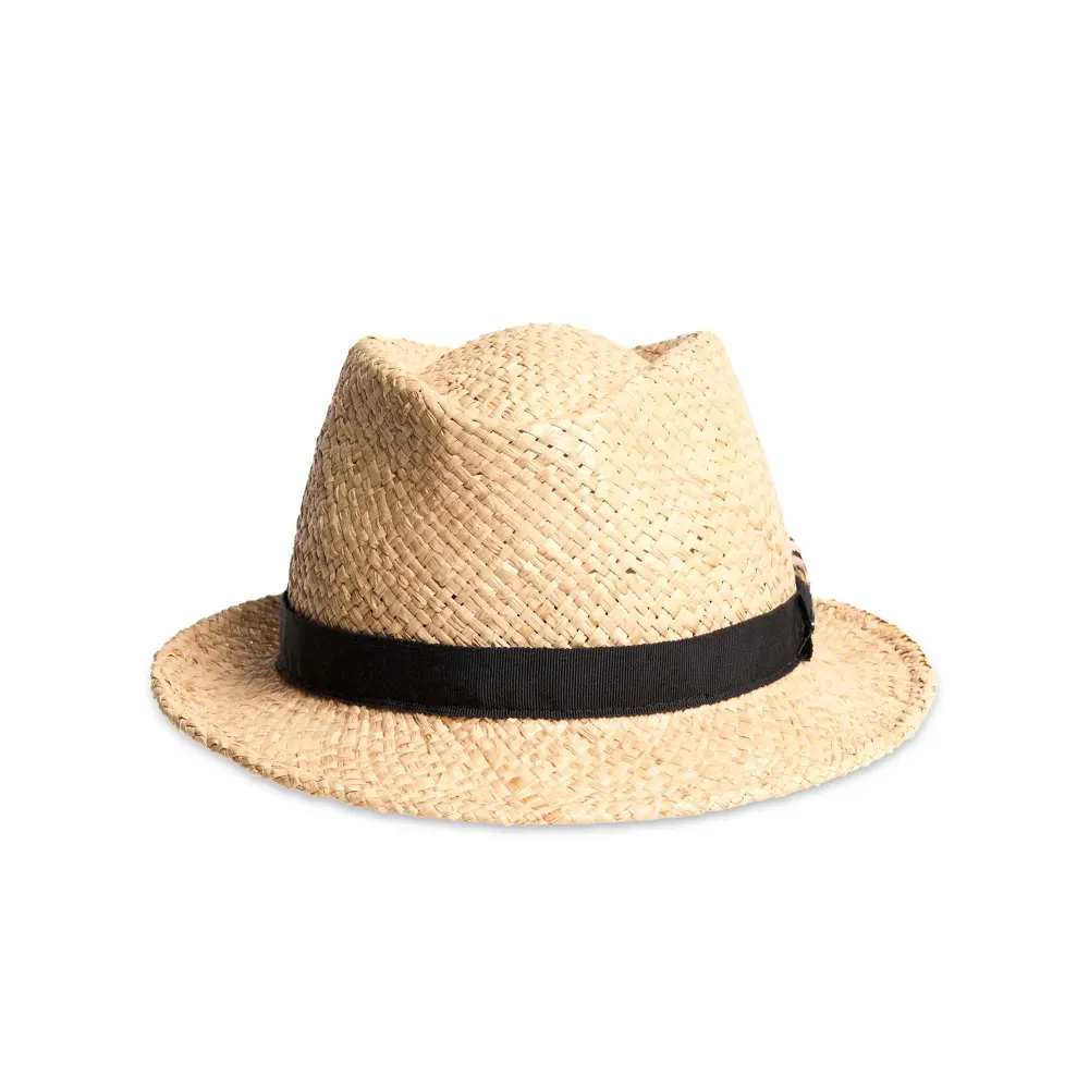 Canadian Hat 1918 - Florean A - Fedora In Raffia With Feather