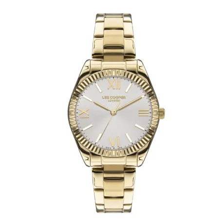 LEE COOPER-Montre Dames Argenté 32mm Cadran Blanc