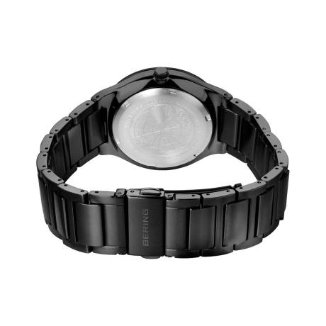 BERING - Montre solaire en titane pour homme de 39 mm en argent/argent