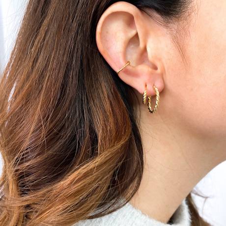 Horace Jewelry - Ear cuff twisted Gold