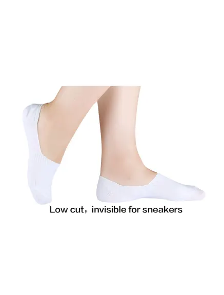 Allegra K- 6 paires de chaussettes invisibles pour femmes en coton respirant