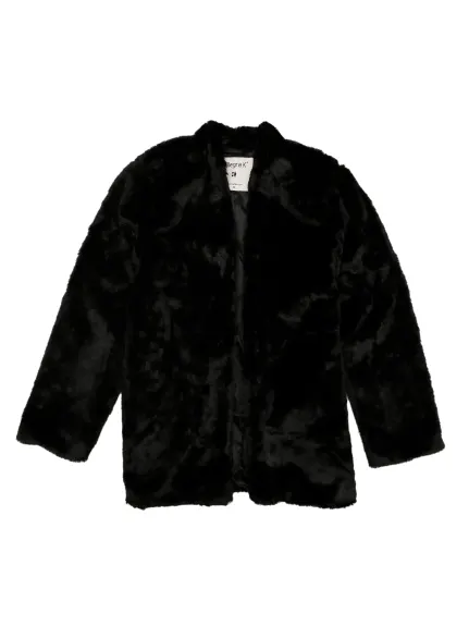 Allegra K- Faux Fur Long Sleeve Fluffy Coat Jackets