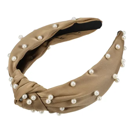 Unique Bargains- Faux Pearl Knotted Headband