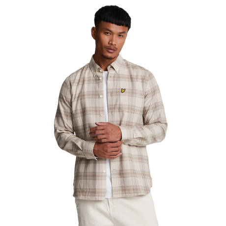 Lyle & Scott - Mens Tonal Check Flannel Shirt