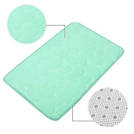 Unique Bargains- Bathroom Rug Mat Cobblestone Pattern