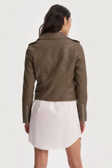 Noize - Ivanna Cropped Vegan Leather Coat