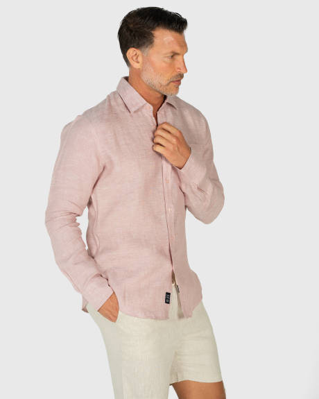 Coast Clothing Co. - Chemise en lin à manches longues en sable