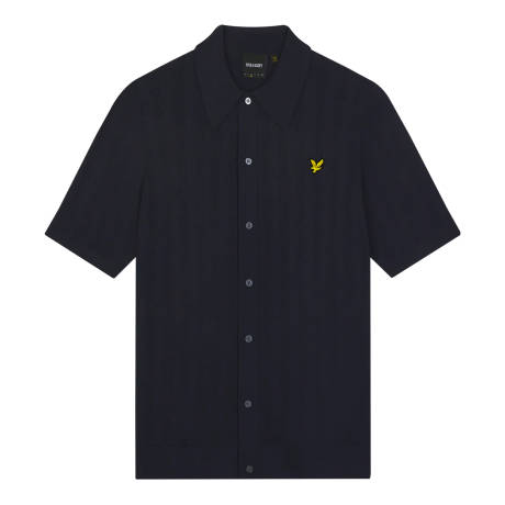 Lyle & Scott - Mens Stripe Textured Polo Shirt