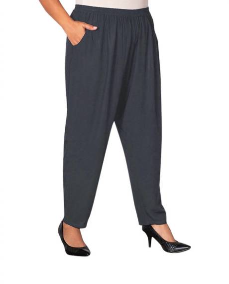 On The Plus Side - Essential Tailored Rayon Pants - Plus