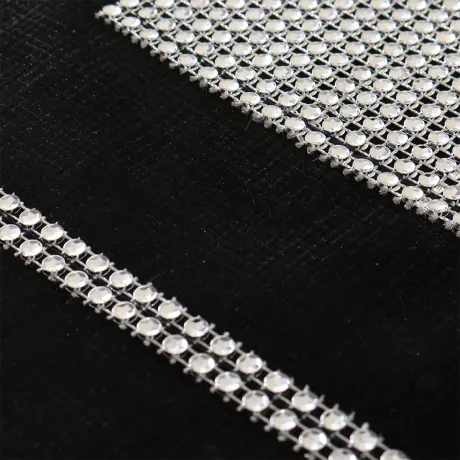 PiccoCasa- Table Mat with Sparkle Luxury Diamante 12x16 Inches