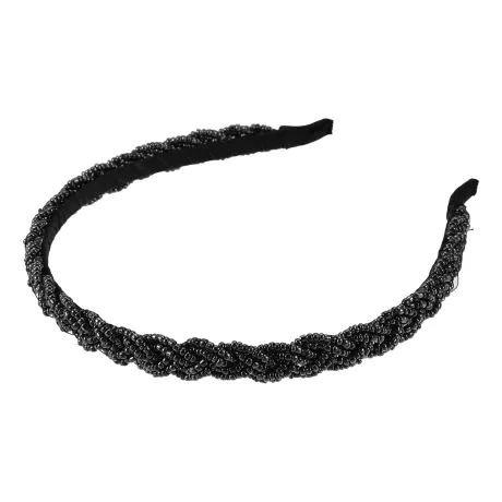 Unique Bargains - Crisscross Beaded Headband