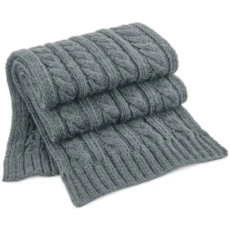 Beechfield - Cable Knit Melange Scarf