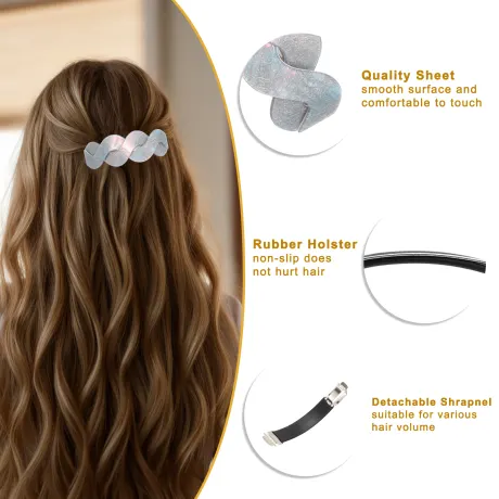 Unique Bargains - Elegant Hair Clips French Hair Barrettes