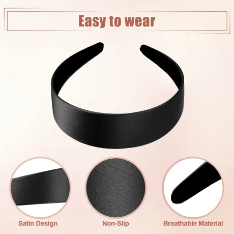 Unique Bargains- Wide Satin Headband