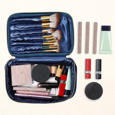 Unique Bargains- Velvet Makeup Bag Travel Storage