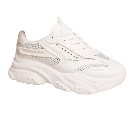 Where's That From - Womens/Ladies Groove Diamante Chunky Sneakers