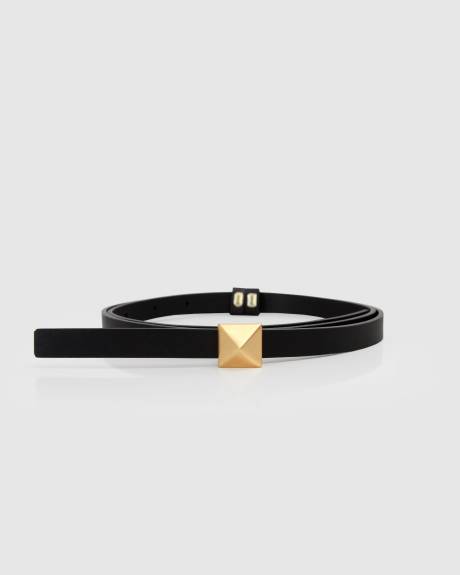 Belle & Bloom Cleopatra Pyramid Stud Leather Belt