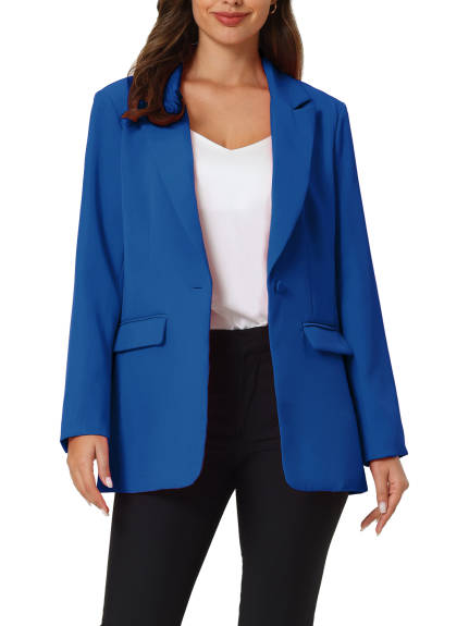 Hobemty- Office Long Sleeve Blazer Jacket