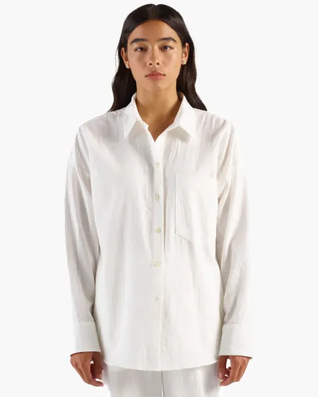 Relaxed Cotton Slub Shirt