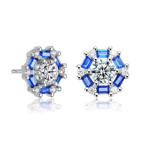 Rachel Glauber Stylish Halo Stud Earrings