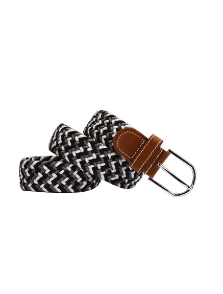 Unique Bargains- Unisex Canvas Elastic Fabric Woven Stretch Braided Belt