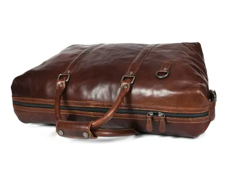 Aaron Leather Goods - Sac de sport en cuir Polaris