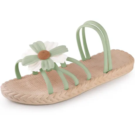 Allegra K - Espadrille Sunflower Beach Flat Slides Sandals