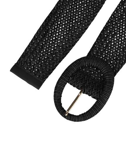 Allegra K- Woven Belts Wide Waist Belt