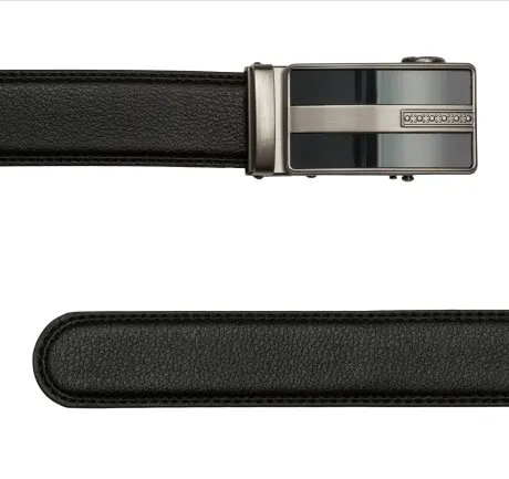 CHAMPS Leather Automatic and Adjustable Belt, Black