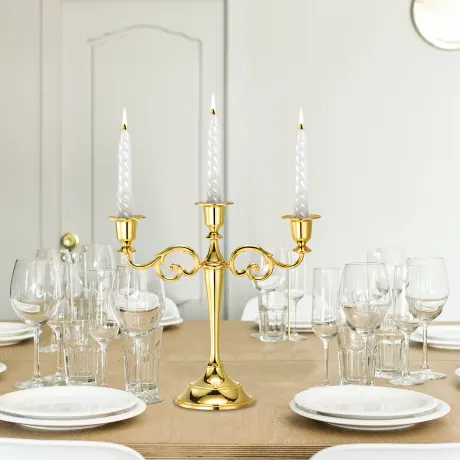 Cheibear- 3 Arm Candelabra Candle Holder