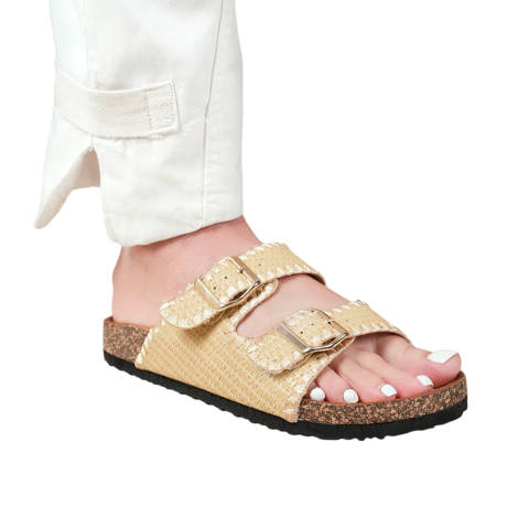 Where's That From - Womens/Ladies Sunset Double Strap Flat Sandals