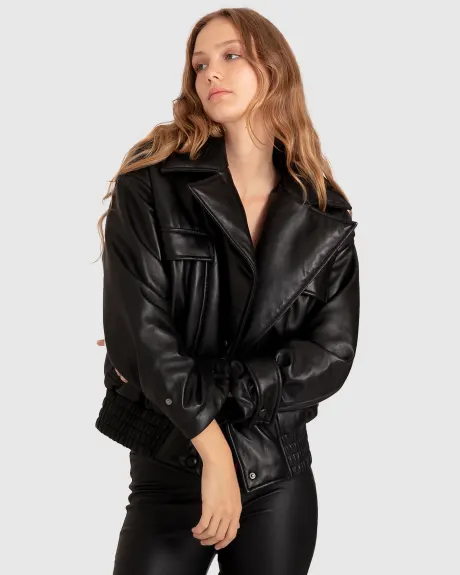 Belle & Bloom Love Drunk Leather Bomber