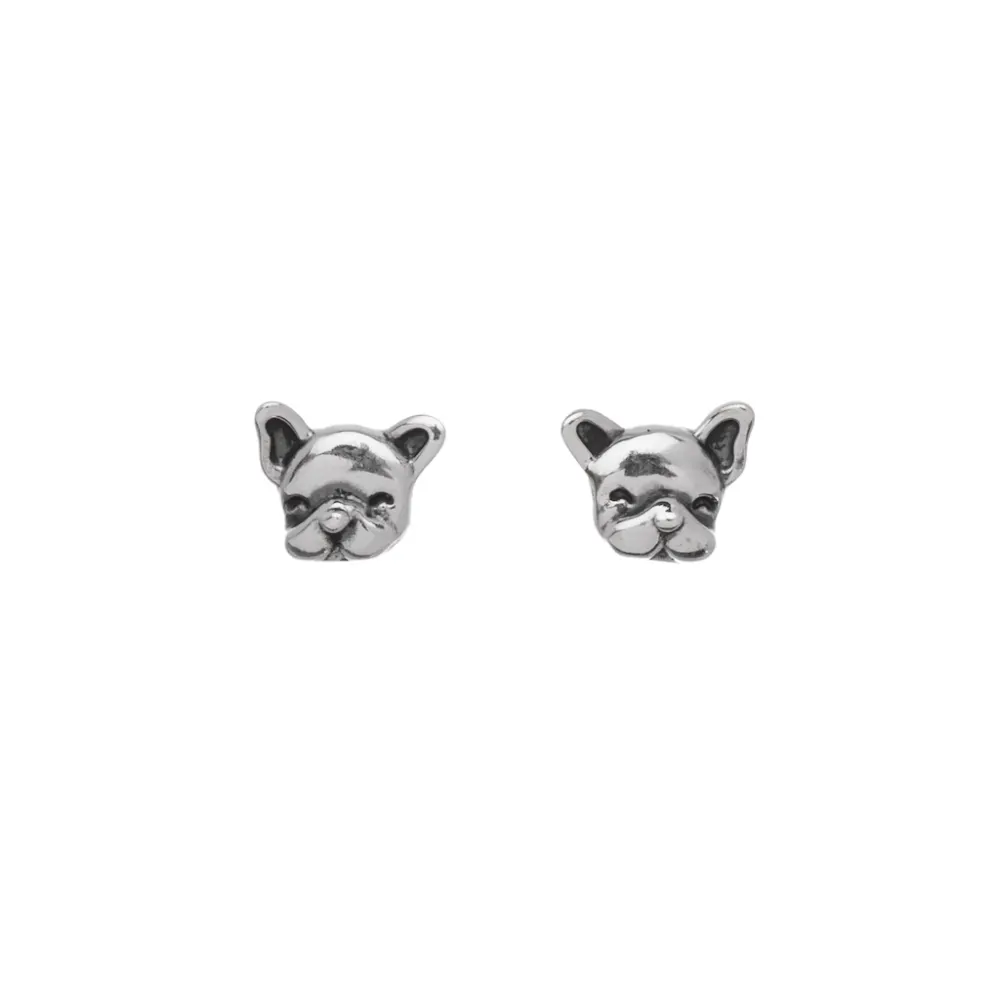 Ag Sterling - Boucles d'oreilles chien mignon en argent sterling