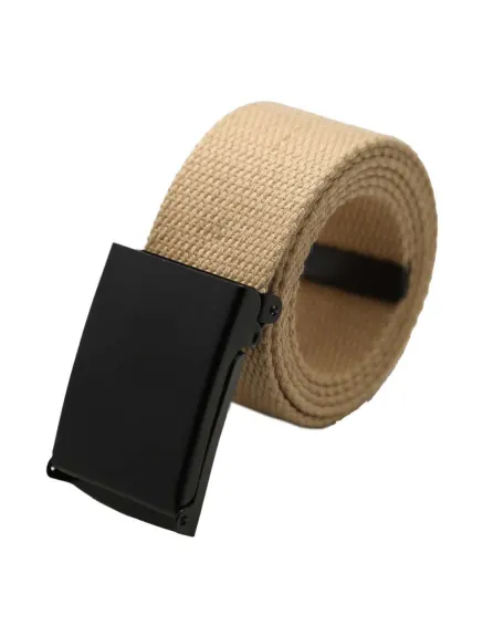 Unique Bargains- Unisex Canvas Slide Buckle Adjustable Waist Belt