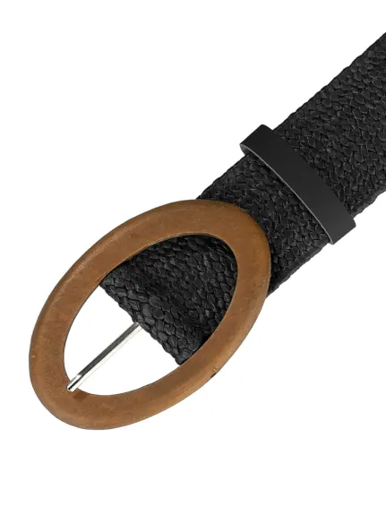 Allegra K- Elastic Waist Wide Stretch Woven Belt