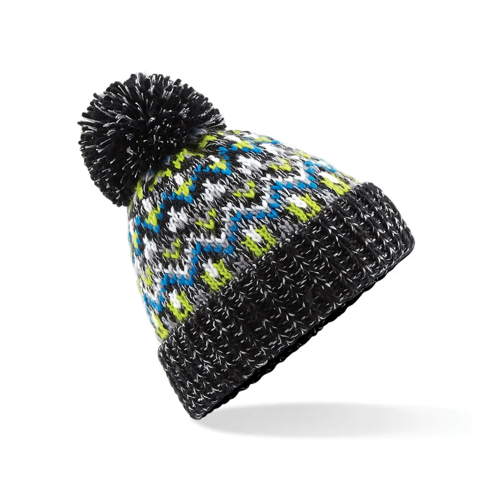 Beechfield - Unisex Adults Blizzard Winter Bobble Hat