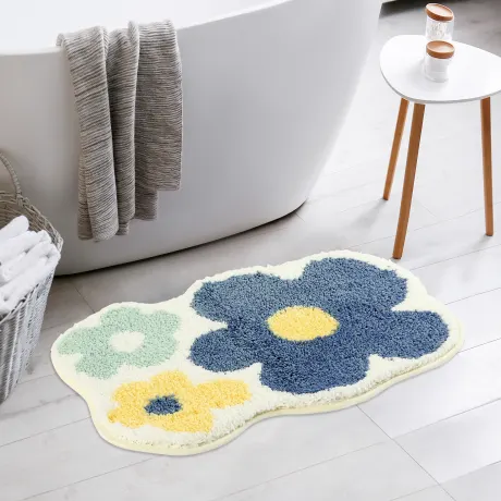 PiccoCasa- Soft Non Slip Mat Quick Dry Microfiber Washable Bath Rugs 20" x 32"